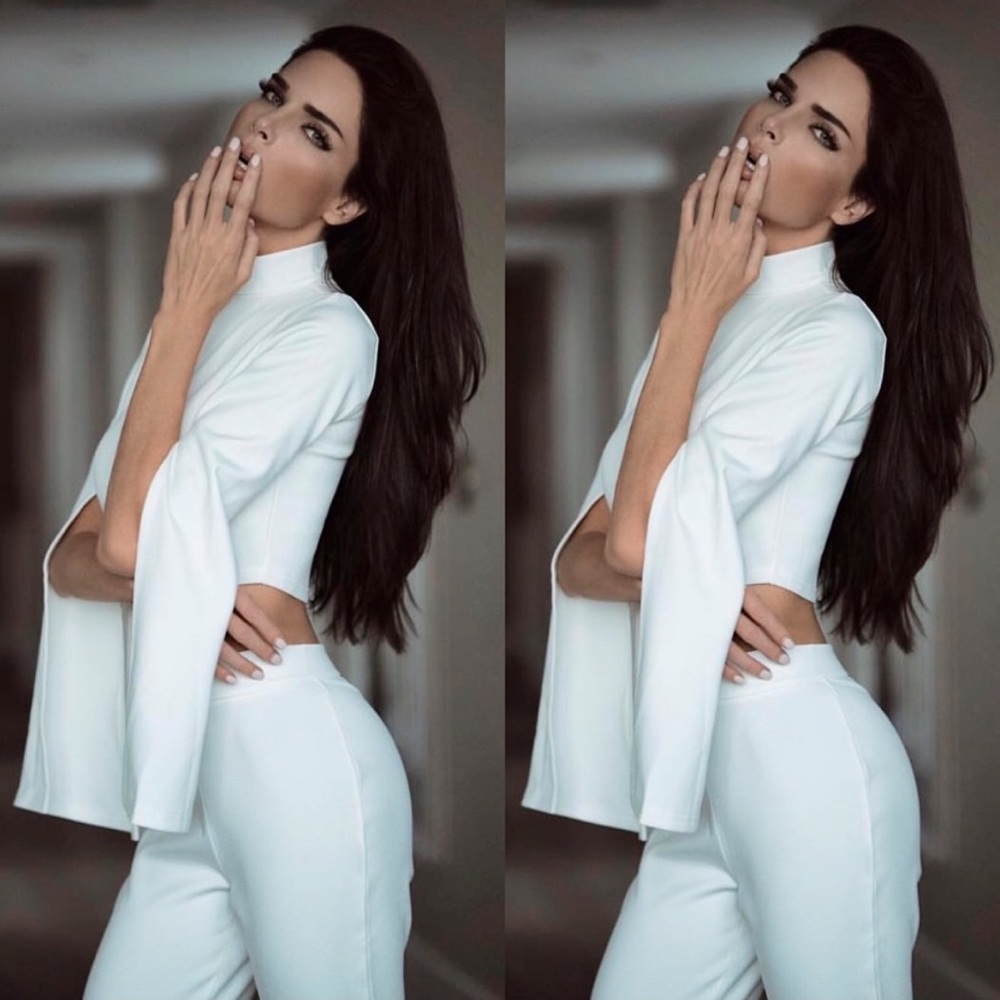 White Lennon Two Piece Set